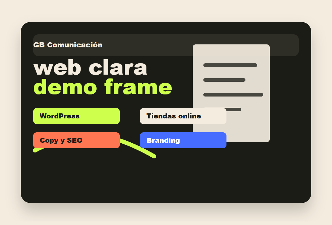 Concepto visual para GB Comunicación