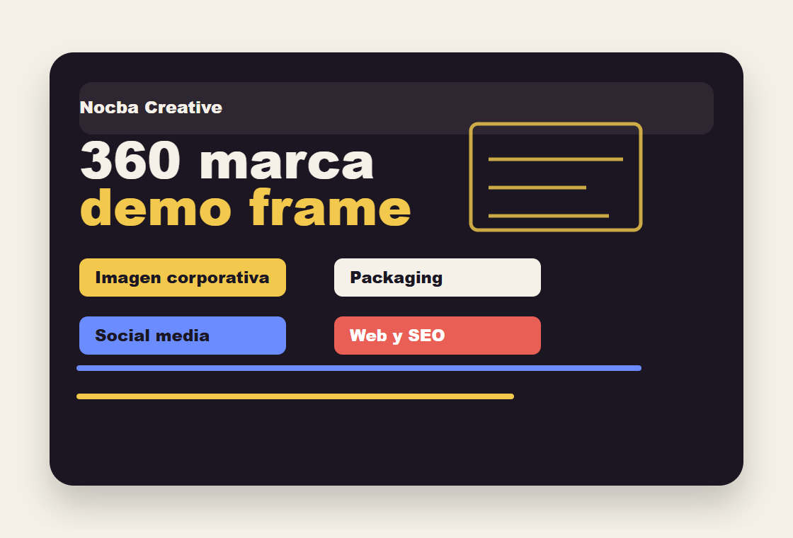 Concepto visual para Nocba Creative